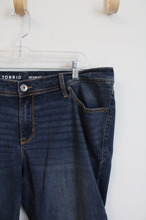 Torrid Luxe Slim Boot Super Stretch Dark Wash Jeans | 16R