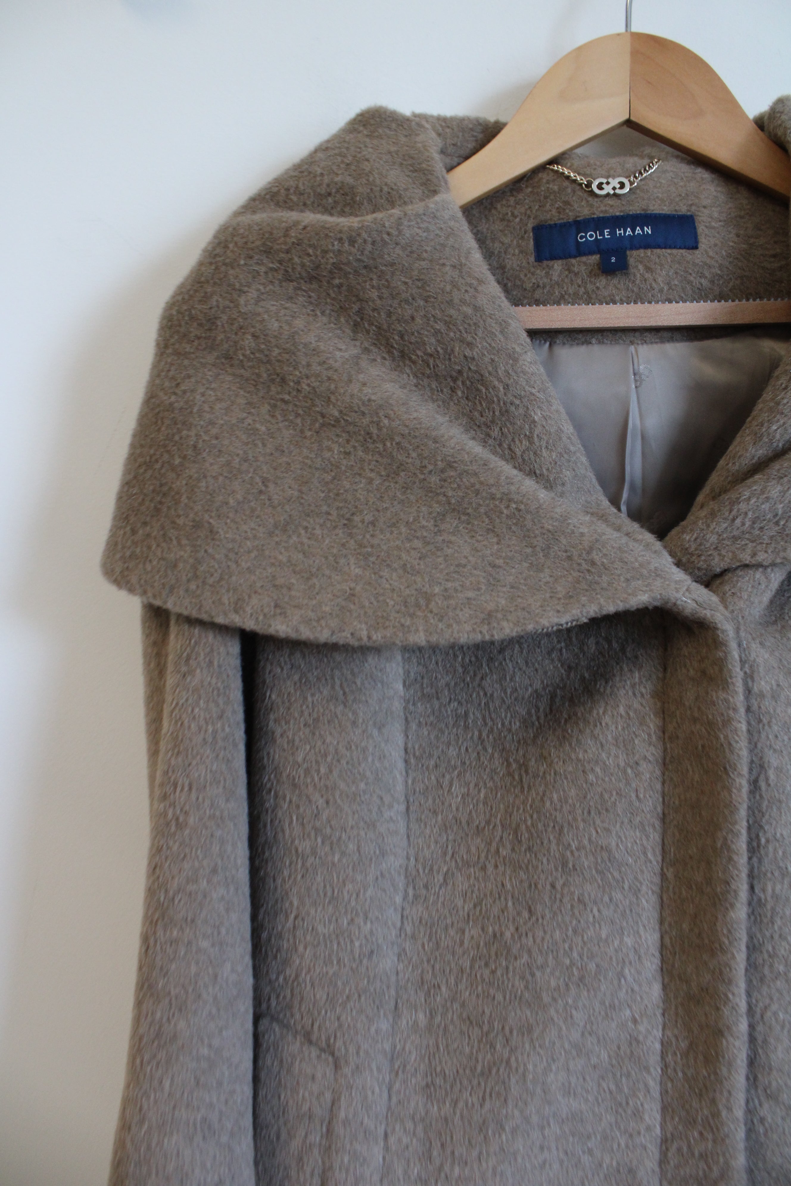 Cole Haan Brown Alpaca Wool Coat | 2