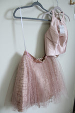 NEW Alyce Paris 2 Piece Pink Glitter Tulle Dress | 10