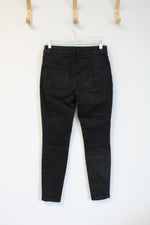 Maurices Black Short Mid-Rise Jeans | S