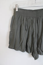 American Eagle Olive Green Rayon Shorts | XS