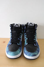 Nike Blue Tie-Dye Air Jordan 1 High Top Sneakers | Size 7.5