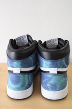 Nike Blue Tie-Dye Air Jordan 1 High Top Sneakers | Size 7.5