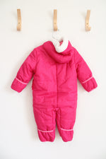 NEW Pink Platinum Hot Pink Fleece Lined Snowsuit | 12-18 MO