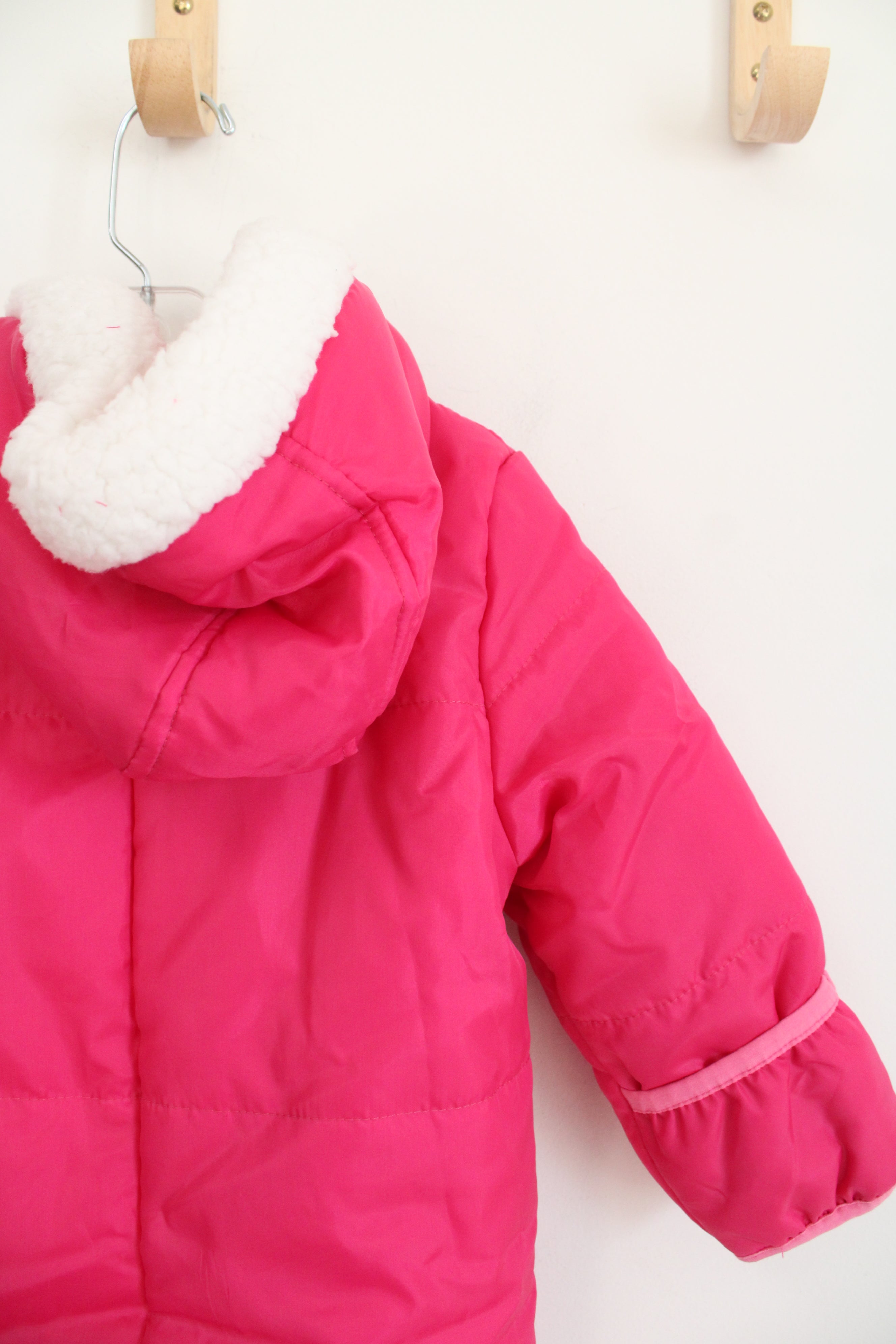 NEW Pink Platinum Hot Pink Fleece Lined Snowsuit | 12-18 MO