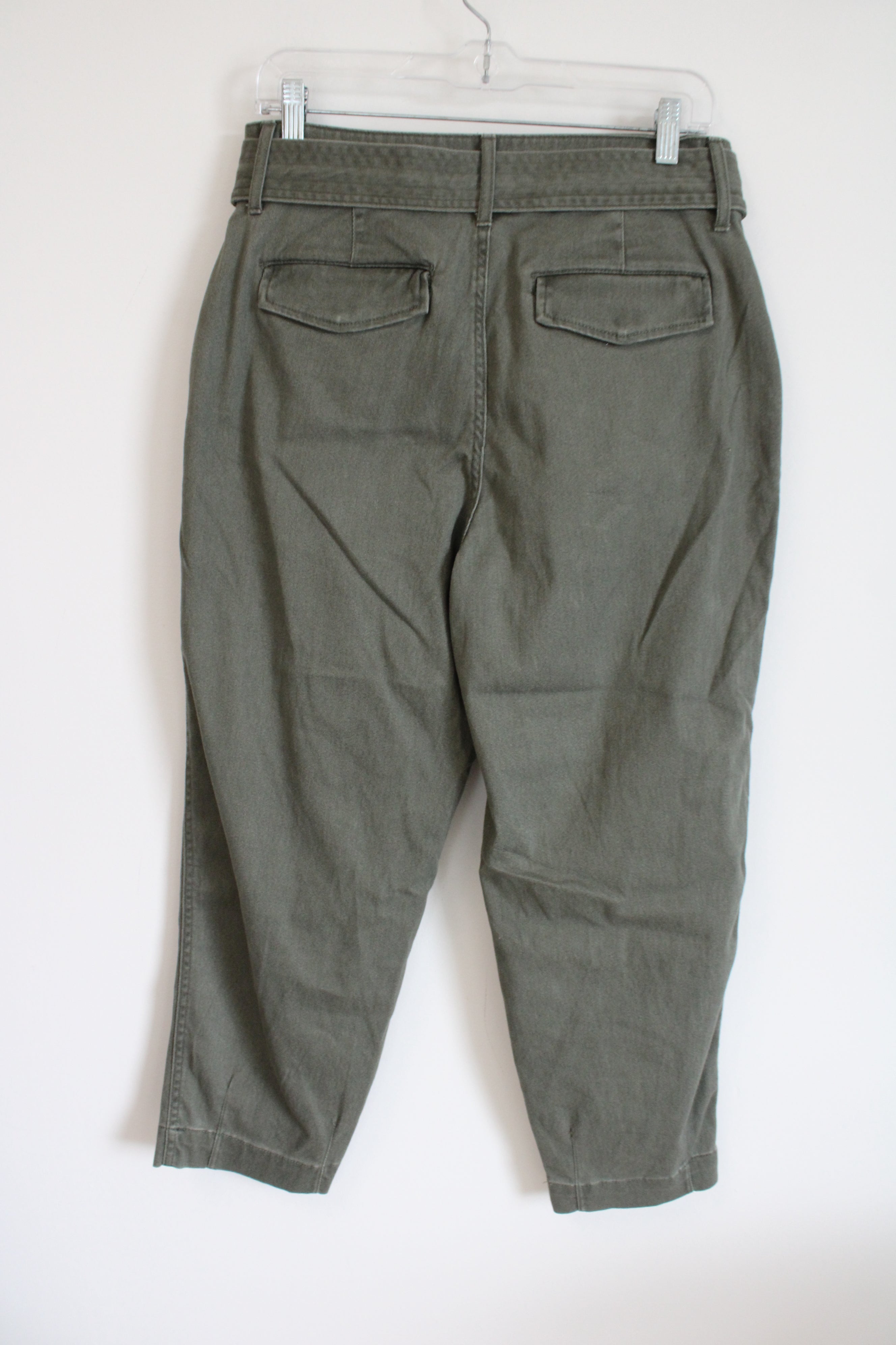 A New Day Olive Green Belted Denim Pant | 10