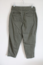 A New Day Olive Green Belted Denim Pant | 10