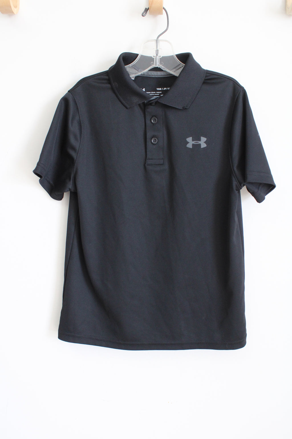 Under Armour Black Polo Shirt | Youth S