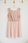 Madam Rage Light Peach Sequined Dress | Youth 12