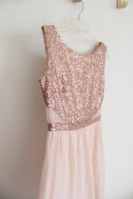 Madam Rage Light Peach Sequined Dress | Youth 12