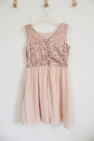 Madam Rage Light Peach Sequined Dress | Youth 12