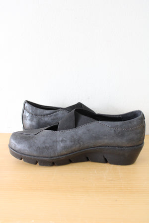 Wolky Black & Gray Slip On Shoe | Size 38 (7.5)