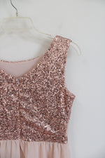 Madam Rage Light Peach Sequined Dress | Youth 12