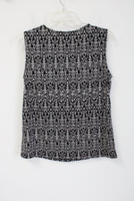 Evan-Picone Black Label Patterned Tank | M