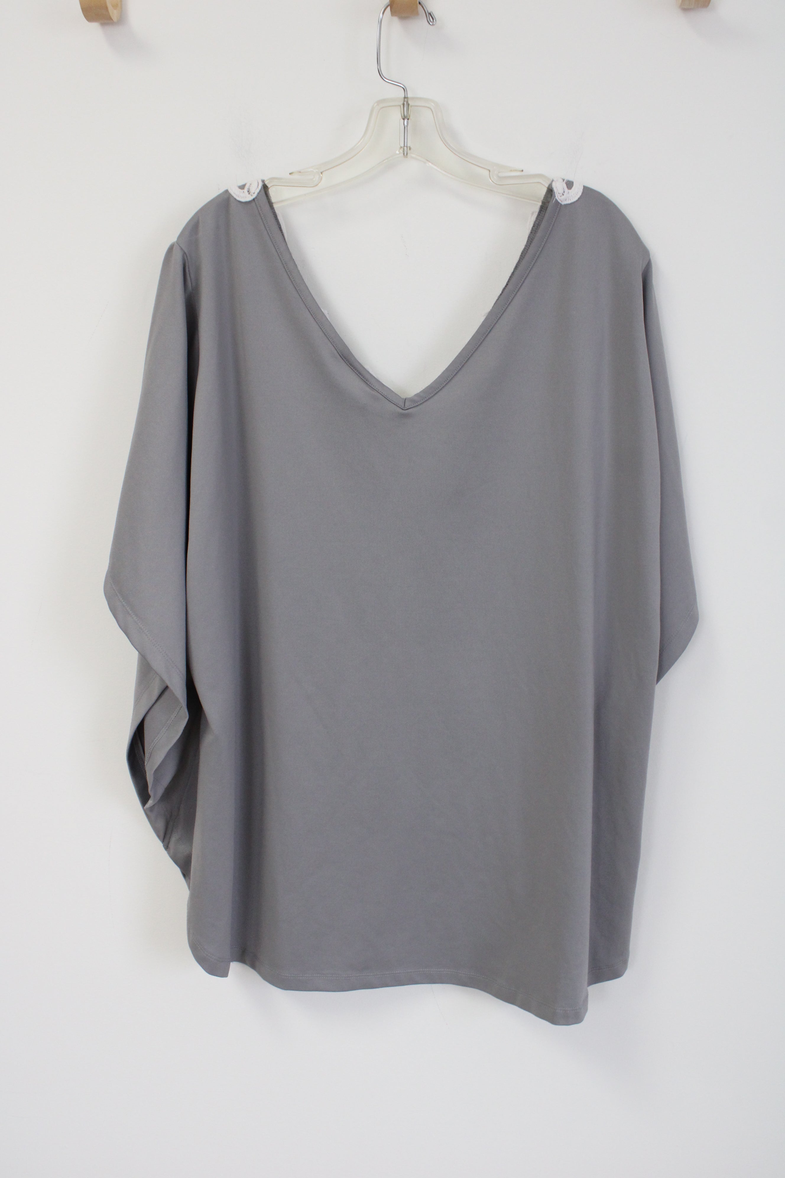 Lane Bryant Gray Applique Top | 22/24W