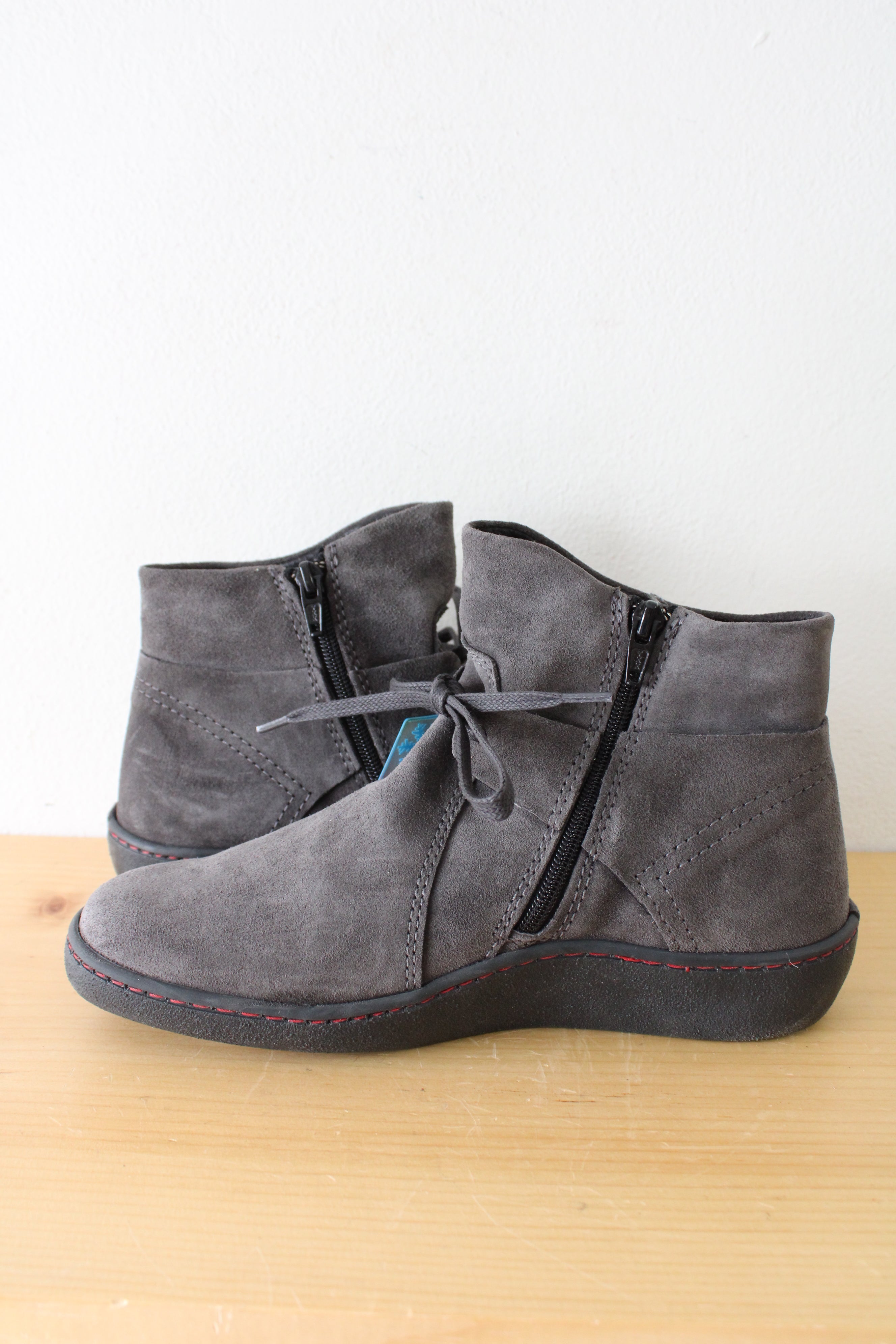 NEW Wolky Gray Sueded Ankle Boot | Size 38 (7.5)