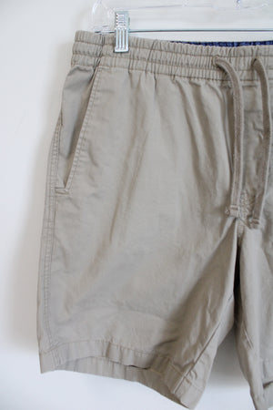 Chaps Drawstring Tan Khaki Shorts | M