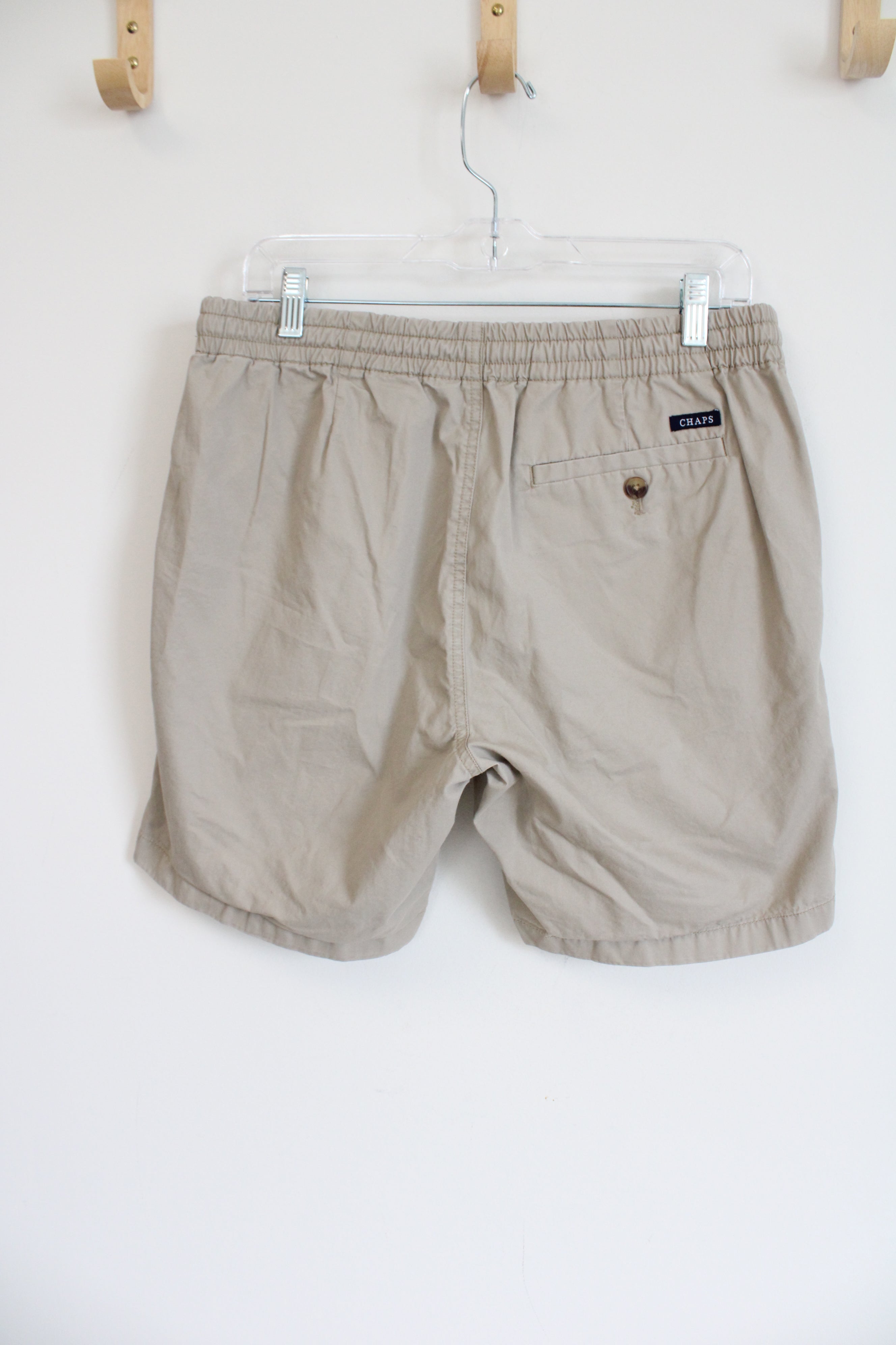 Chaps Drawstring Tan Khaki Shorts | M