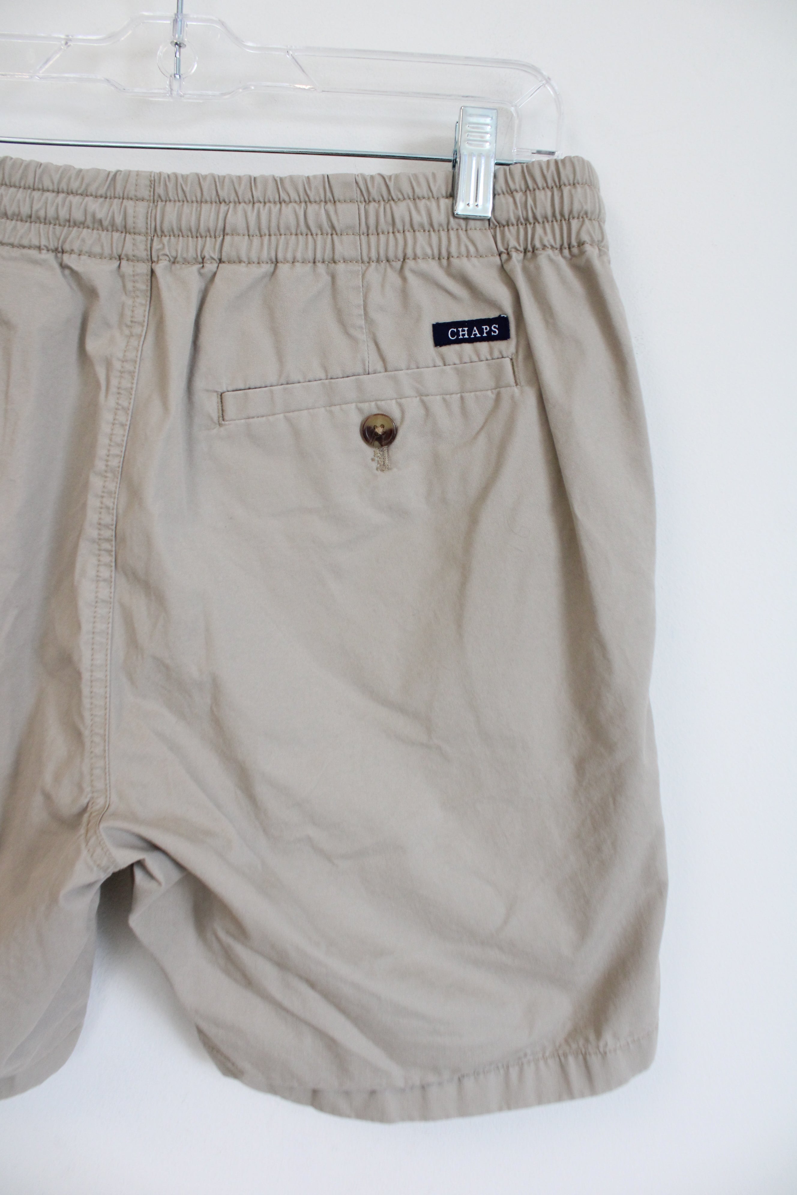 Chaps Drawstring Tan Khaki Shorts | M