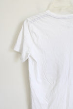 Adidas 3 Stripe Life White T-Shirt | L
