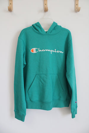 Champion Teal Hoodie | Youth XL (16)