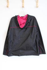 NEW Prairie Mountain Kennedy Space Center Black & Pink NASA Windbreaker Jacket | XL