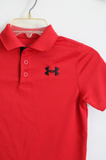 Under Armour Loose Red Polo Shirt | Youth S