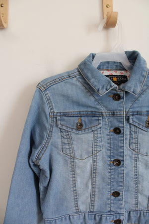 Lucky Brand Light Wash Cropped Denim Jacket | Youth L (12)