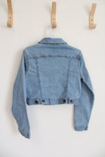 Lucky Brand Light Wash Cropped Denim Jacket | Youth L (12)