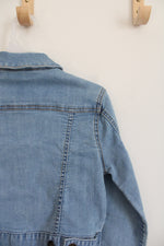 Lucky Brand Light Wash Cropped Denim Jacket | Youth L (12)