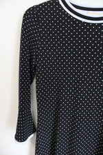 MICHAEL Michael Kors Black White Polka Dotted Dress | S