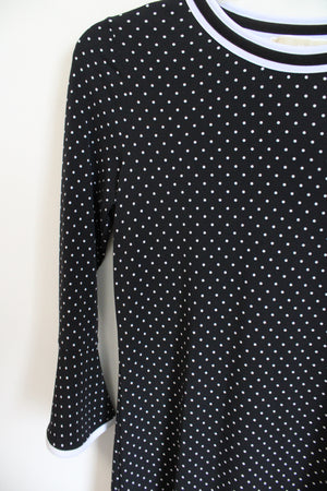 MICHAEL Michael Kors Black White Polka Dotted Dress | S
