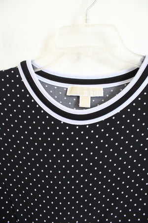 MICHAEL Michael Kors Black White Polka Dotted Dress | S