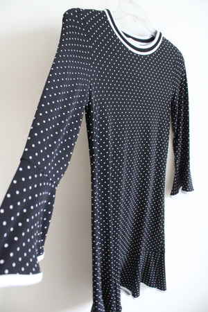 MICHAEL Michael Kors Black White Polka Dotted Dress | S