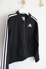 Adidas Black & White Zip Up Jacket | Youth L (14)