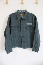 Double-H Boot Company Rare International Denim Green Jacket | M