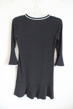 MICHAEL Michael Kors Black White Polka Dotted Dress | S