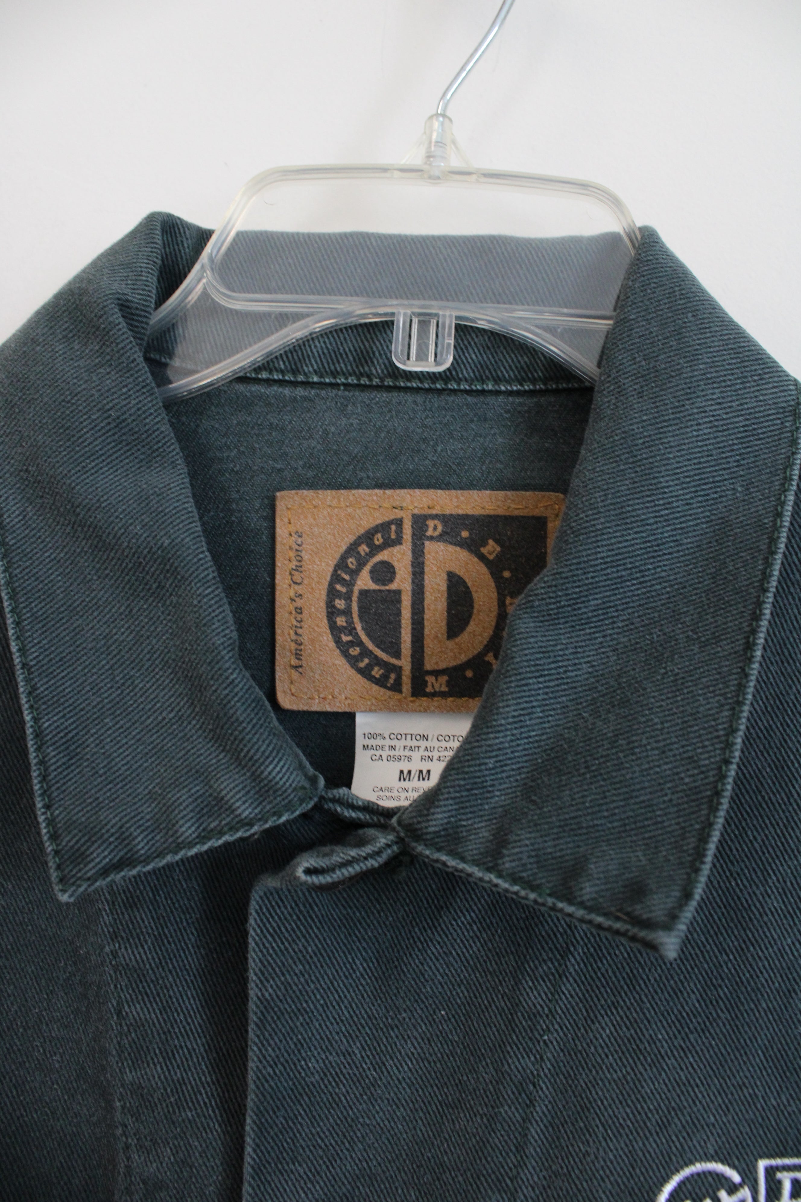 Double-H Boot Company Rare International Denim Green Jacket | M