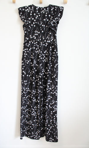 Calvin Klein Black White Floral Jumpsuit | 4