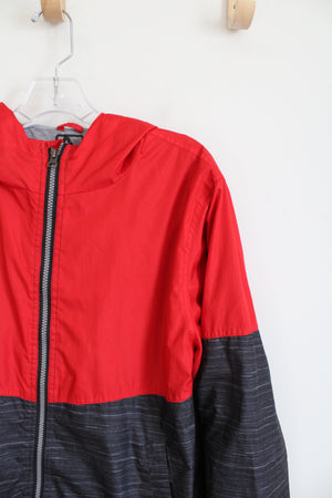 AQ Red & Black Windbreaker Jacket | Youth XL (18/20)