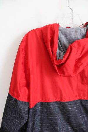 AQ Red & Black Windbreaker Jacket | Youth XL (18/20)