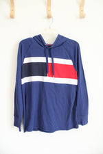 Tommy Hilfiger Blue Lightweight Hoodie | Youth L (12/14)