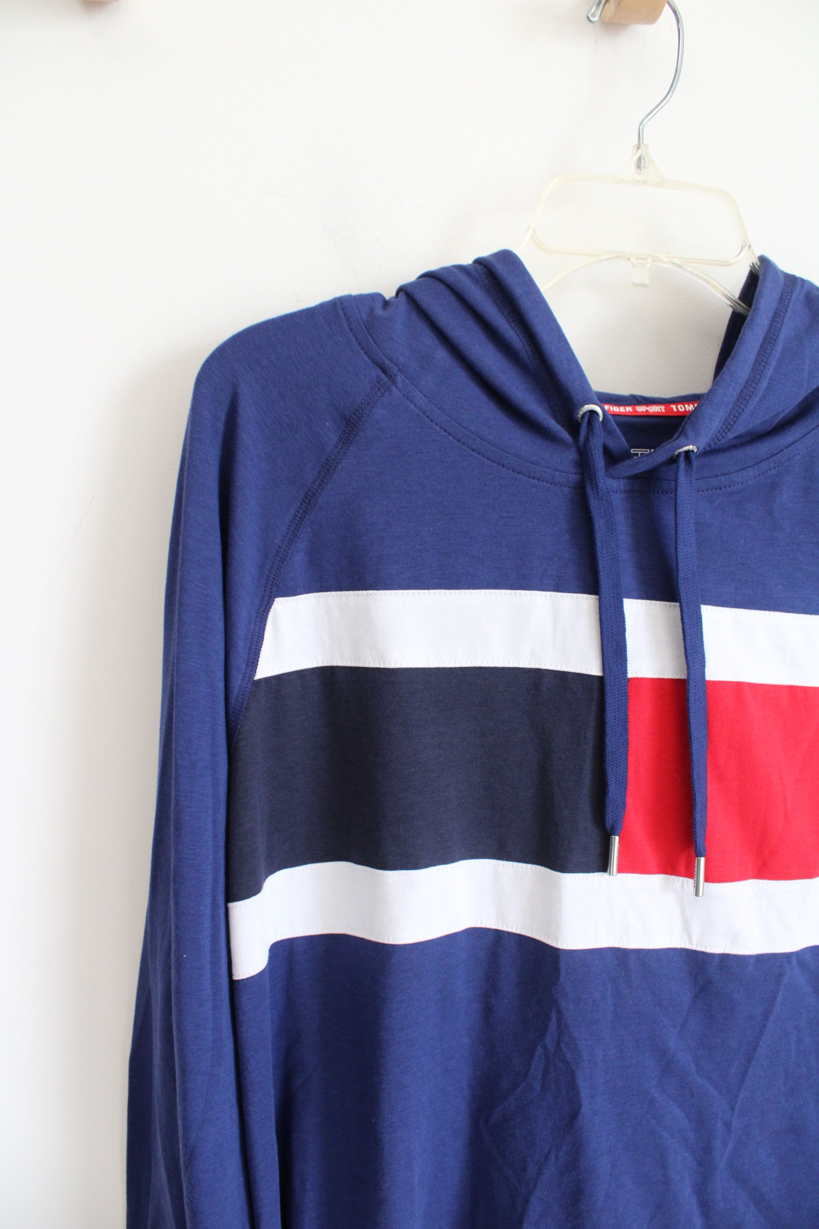 Tommy Hilfiger Blue Lightweight Hoodie | Youth L (12/14)