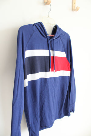 Tommy Hilfiger Blue Lightweight Hoodie | Youth L (12/14)