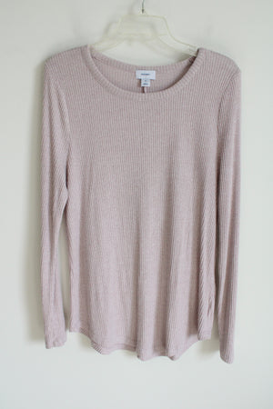 Old Navy Light Pink Ribbed Long Sleeved Shirt | XL