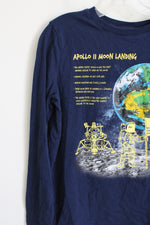 Lands' End Apollo II Moon Landing Navy Long Sleeved Shirt | Youth XL (18/20)