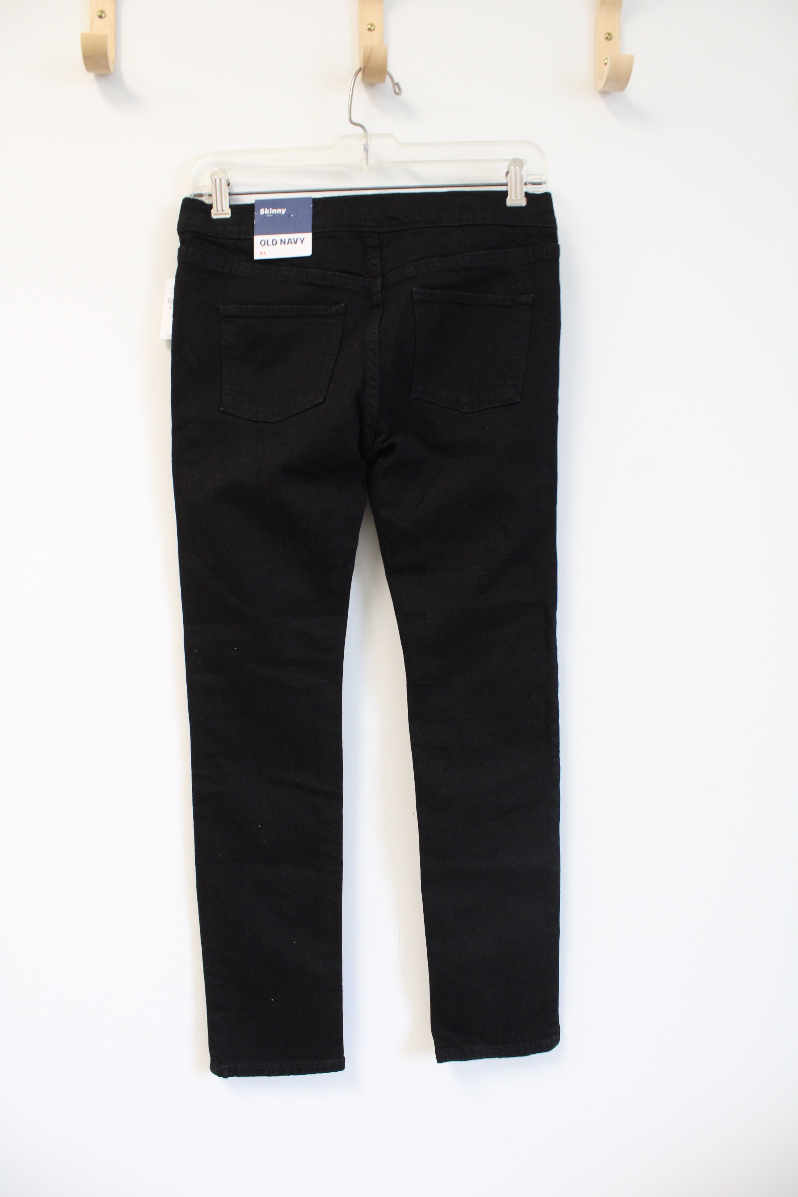 Old navy black skinny jeans best sale