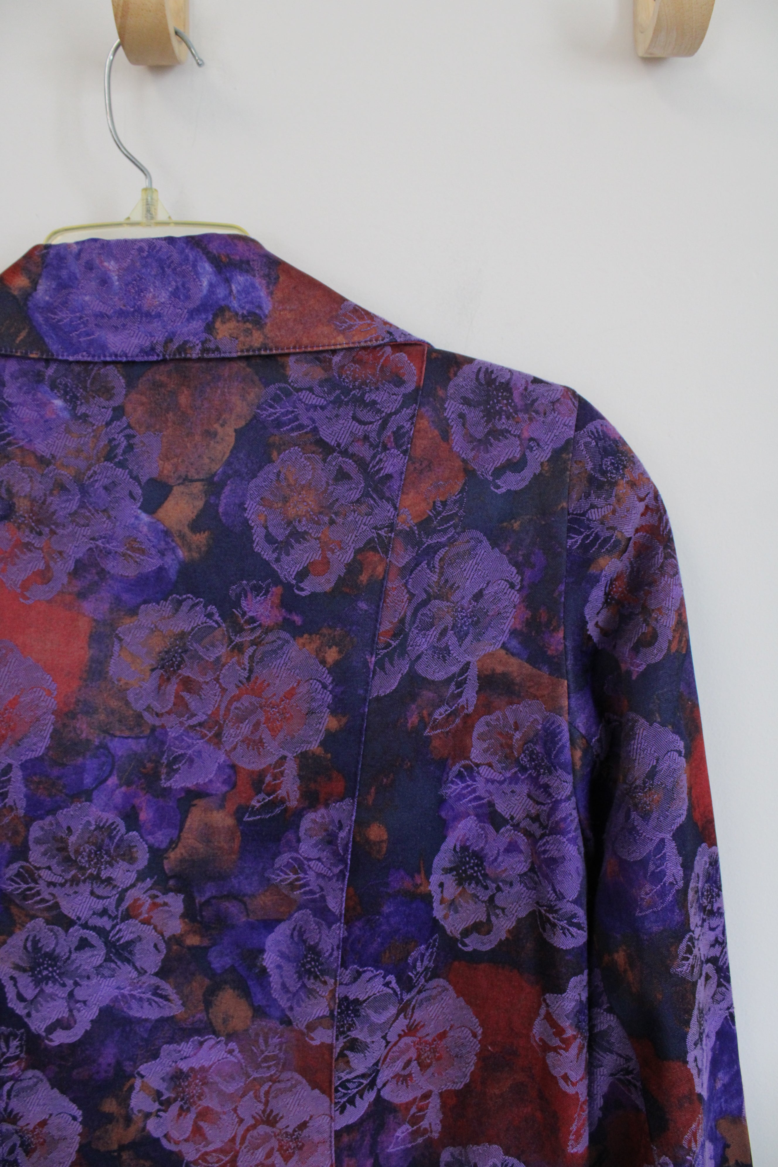 Coldwater Creek Purple Floral Blazer | 6