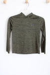 Under Armour Olive Green Hooded Shirt | Youth S (8)