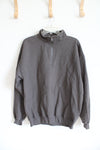 Gildan Gray Quarter-Zip Sweatshirt | L